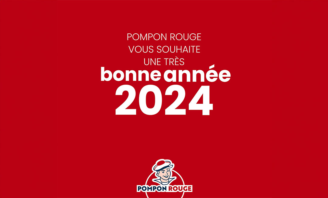 Pompon rouge Voeux 2024